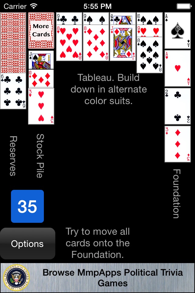Canfield Solitaire - Classic screenshot 3