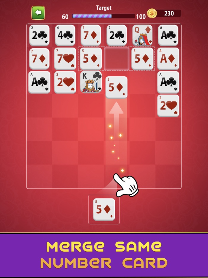 Solitaire Card Merge Game