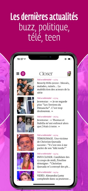 Closer - Actu People & News TV(圖2)-速報App