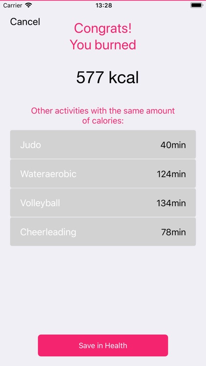 Fitmanual - Save your Activity