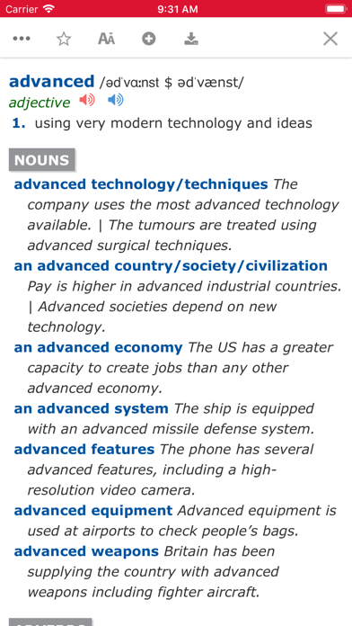 Advanced American Dictionary screenshot 2