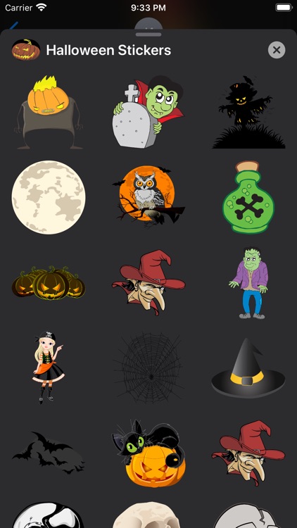 Halloween Stickers Emojis