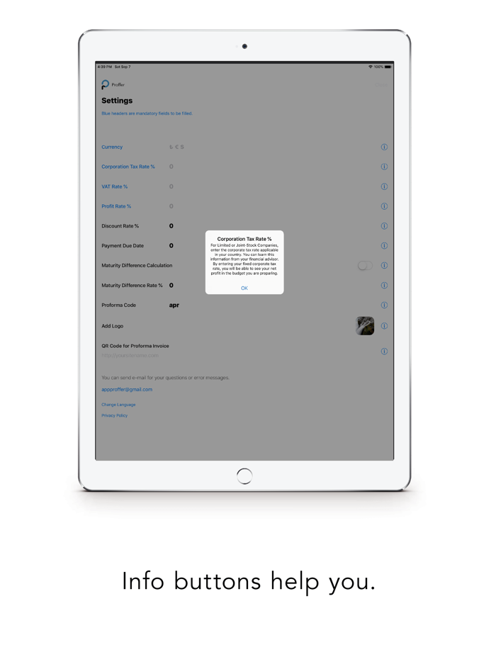 Proffer - Quotation Calculator