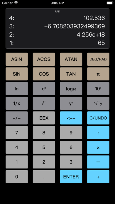 Stack RPN Calculator screenshot 2
