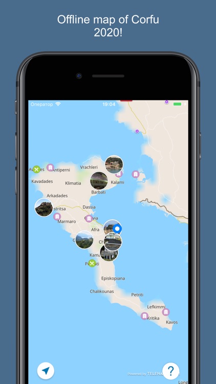 Corfu 2020 — offline map
