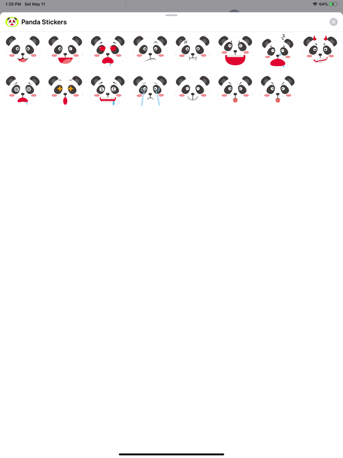 Panda Cartoon Stickers