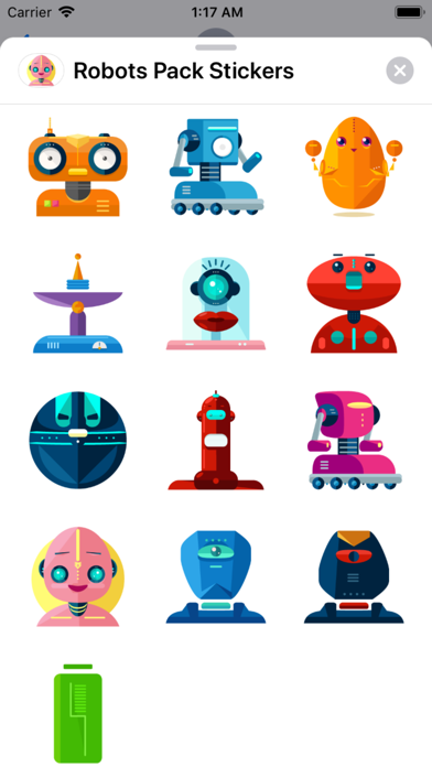 Robots Pack Stickers screenshot 3