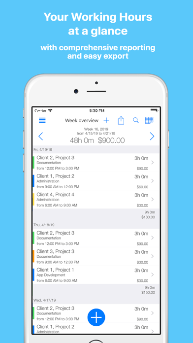 TimeTrack - Timesheet, time tracking Screenshot 3