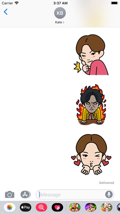 Chibi korean emoji Stickers screenshot-3