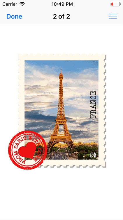 Travel Love Stamps Stickers