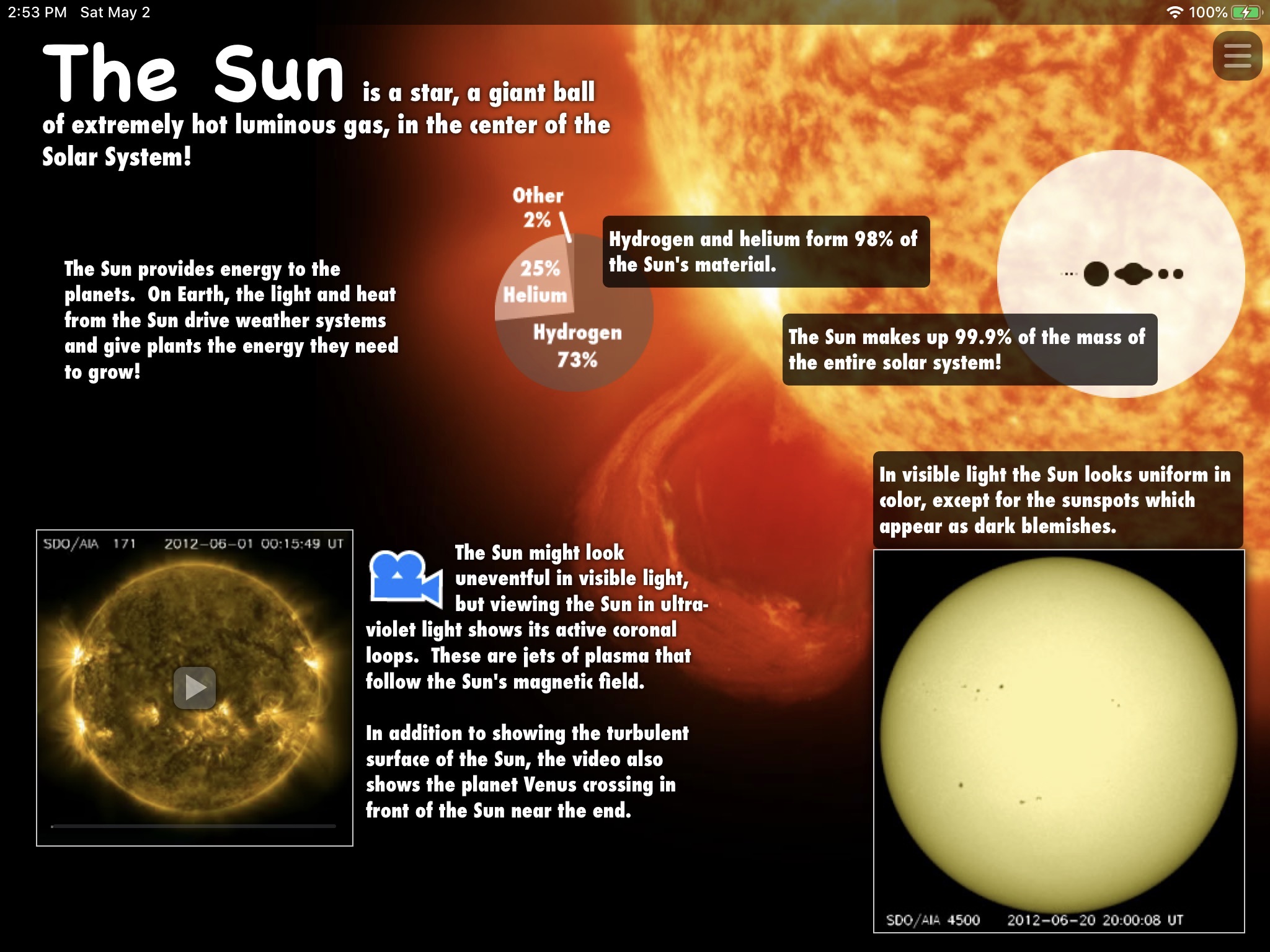 Interactive Minds Solar System screenshot 4