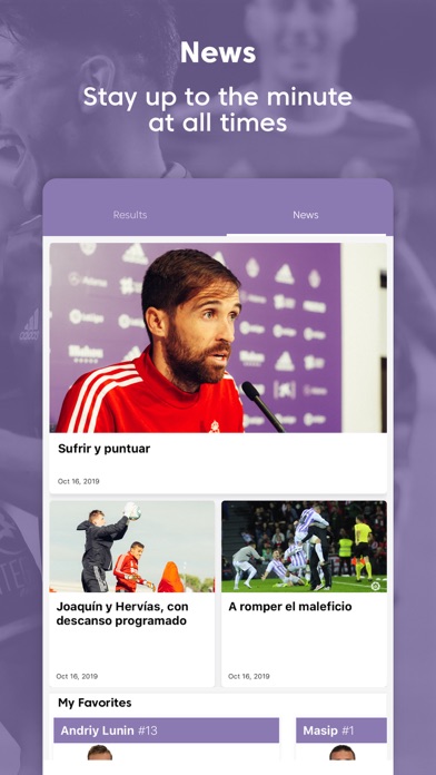 Real Valladolid CF App Oficial screenshot 4