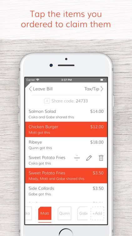 Tab - The simple bill splitter