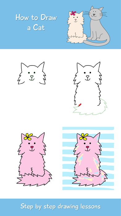 How to cancel & delete How to Draw a Cat Step by Step from iphone & ipad 1