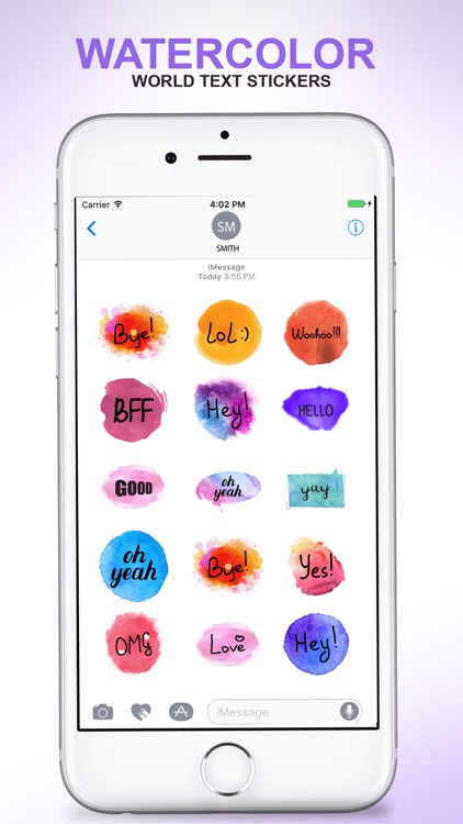 Watercolor - Text Stickers