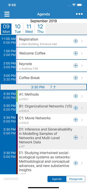 EUSN 2019 conference app