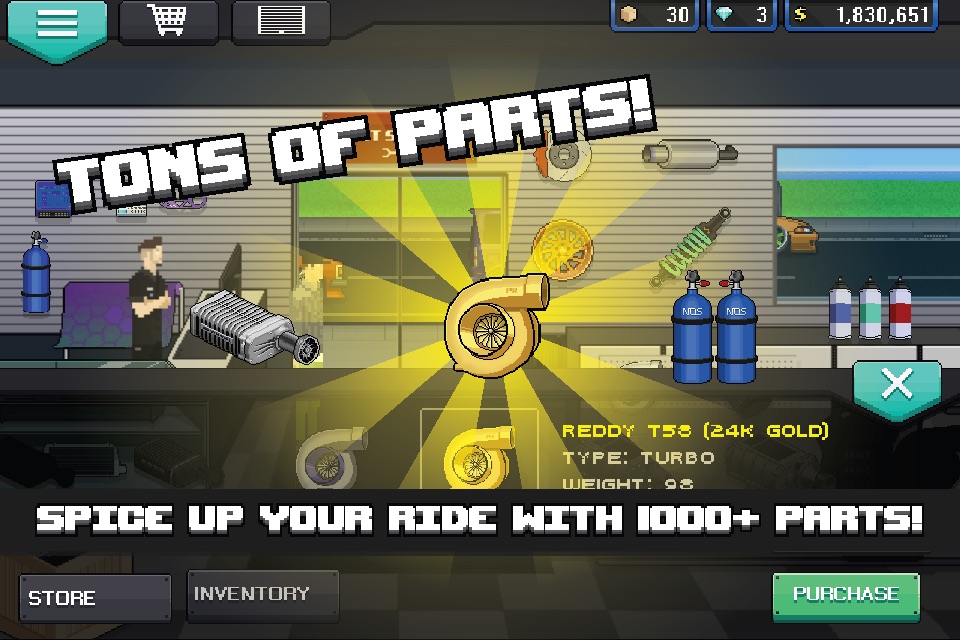 Pixel Car Racer screenshot 2