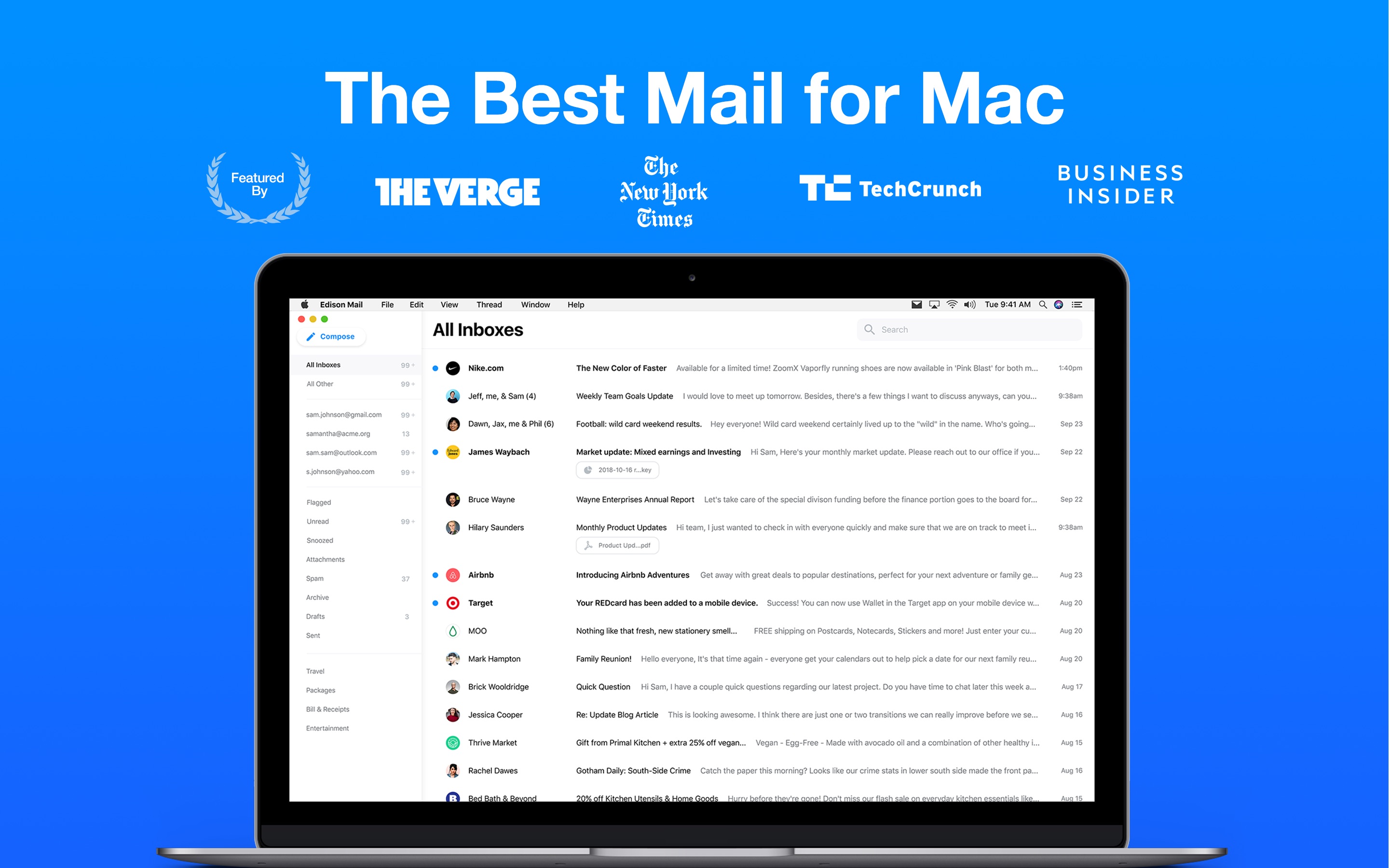 Screenshot do app Email - Edison Mail