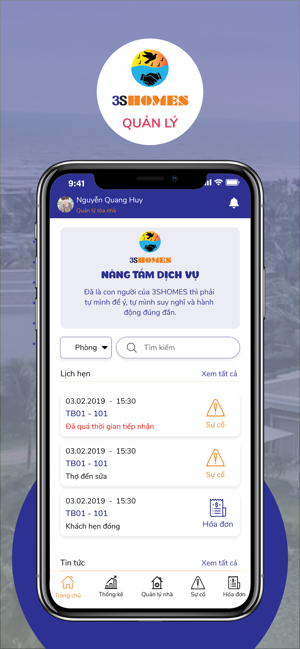 3SHOMES - Quản lý nhà