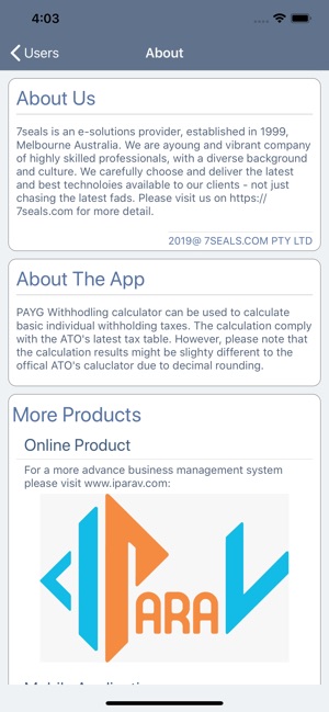 AU PAYG Withholding Calculator(圖4)-速報App