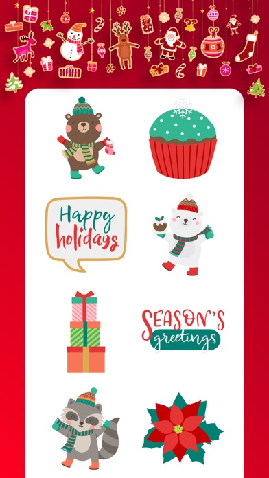 Christmas Stickers Party SMS screenshot 2
