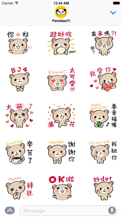 Pretty Teddy Bear Stickers