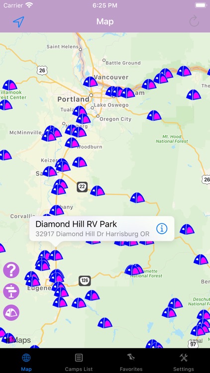 Oregon – Camping & RV spots screenshot-0
