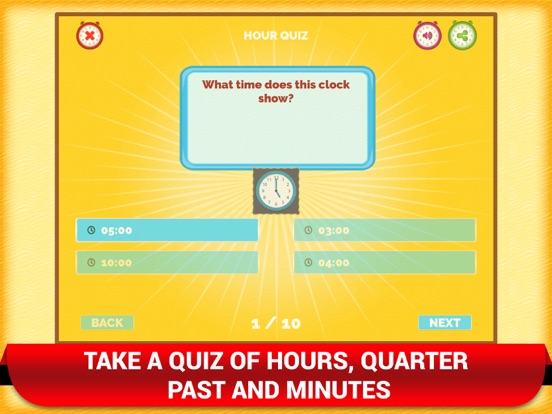 Math Telling Time Clock Game screenshot 4