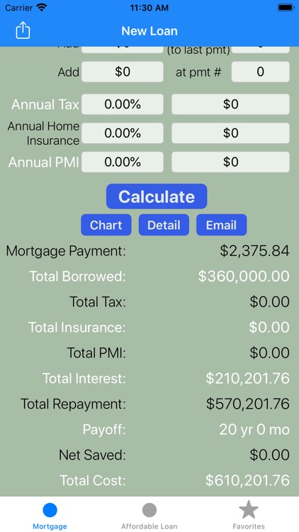 Mortgage Calculator/ Loan calc