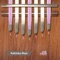 The Kalimba is an African musical instrument consisting of a wooden board (often fitted with a resonator) with attached staggered metal tines, played by holding the instrument in the hands and plucking the tines with the thumbs