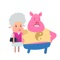 Pig and Sheep Animated Sticker