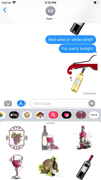 Tasty Wine Stickers