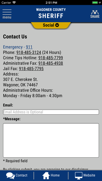 Wagoner County OK Sheriff screenshot 3