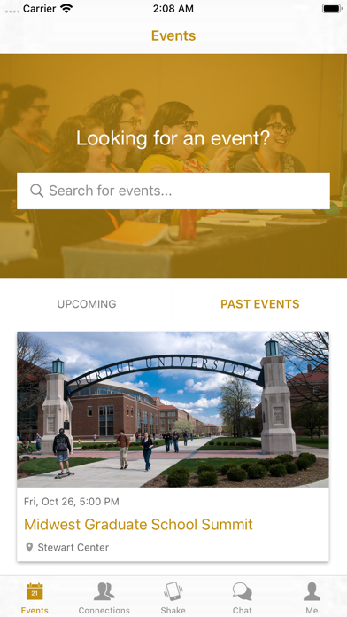 Graduate School Events screenshot 2