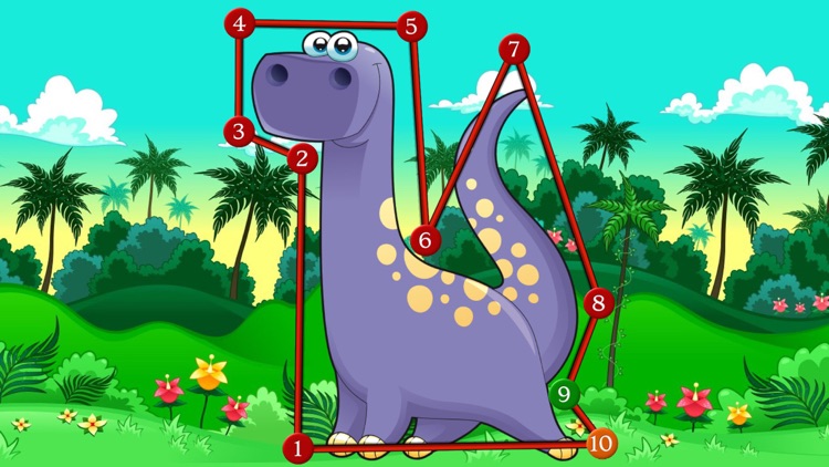 Dino Dot Connect dots for kids screenshot-3