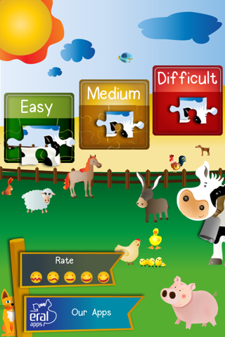 Animal Jigsaw Puzzle: Farm - náhled