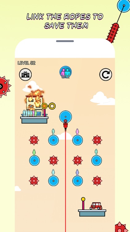 Rope Heroes- Fire rope rescue！