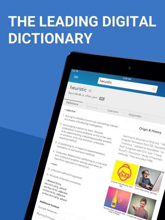 Dictionary.com Pro for iPad