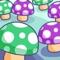 Two small balls bouncing around in the mushroom area