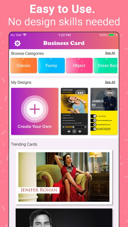 Business Card Maker, Make Card