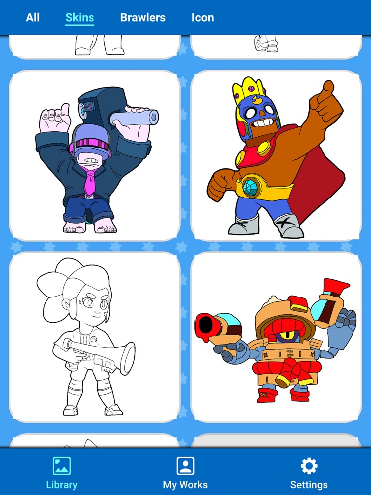 Download Coloring pages for Brawl Stars App for iPhone - Free Download Coloring pages for Brawl Stars for ...