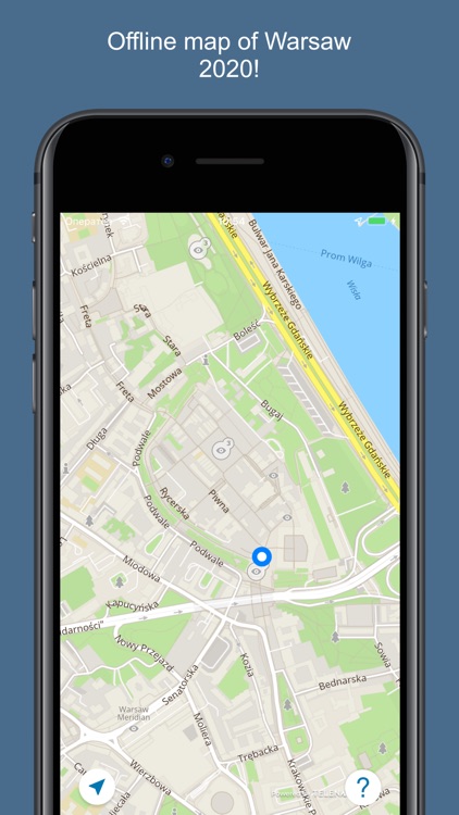 Warsaw 2020 — offline map
