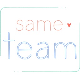 same team - stickers of love
