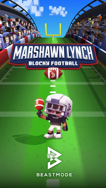 Marshawn Lynch Blocky Football screenshot-0