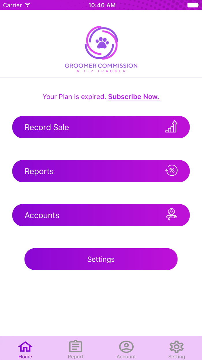 Groomer Commission Tracker