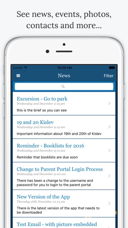 Yeshivah-Beth Rivkah Comms App