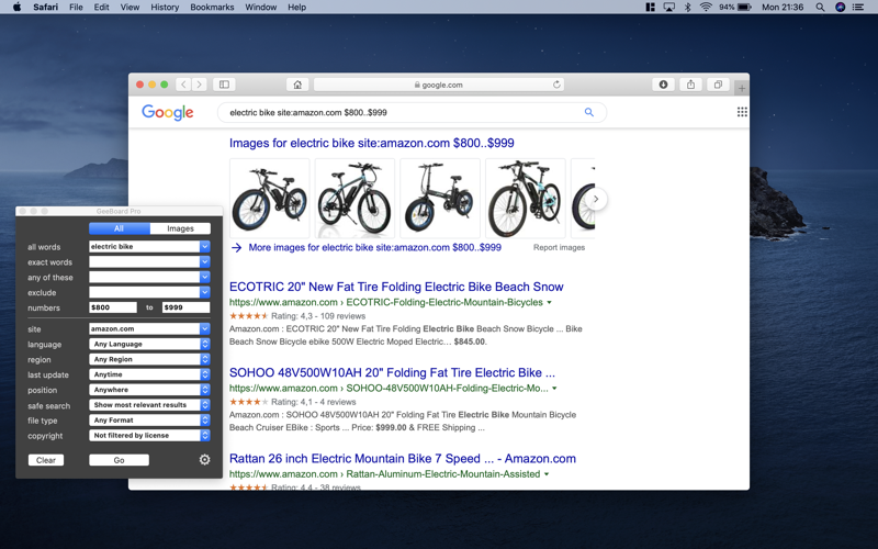 GeeBoard Pro - Web Search screenshot 3