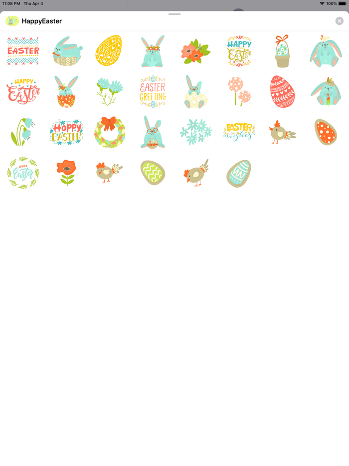 Happy Easter 2019 Cute Sticker