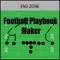 Create your own football plays and store them in a database