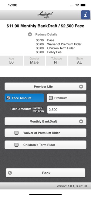 Landmark Life Rate Calculator(圖2)-速報App